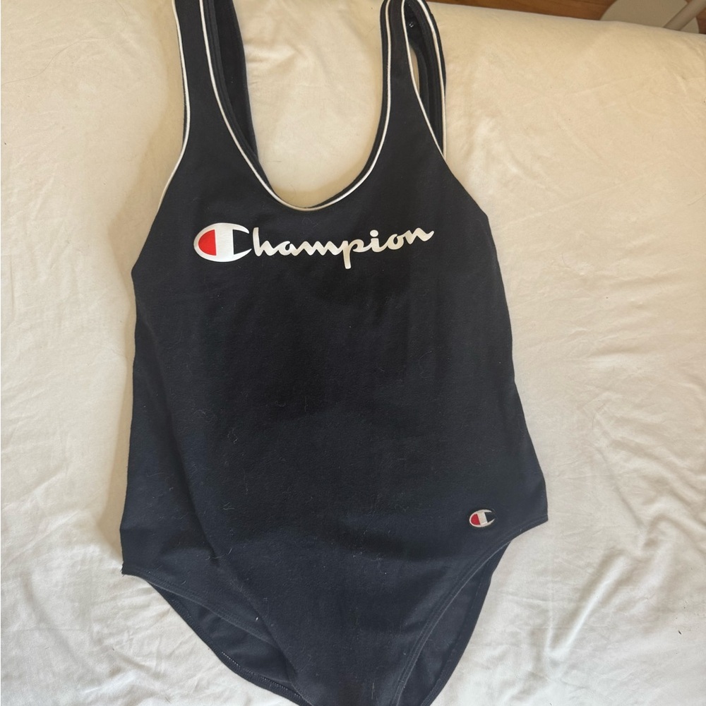 Champion Women's Black Medium One-Piece Body Suit